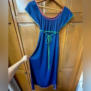 Colorblocked Peignoir | 80s/90s VINTAGE| Union Made Label | by JRS. By Barad